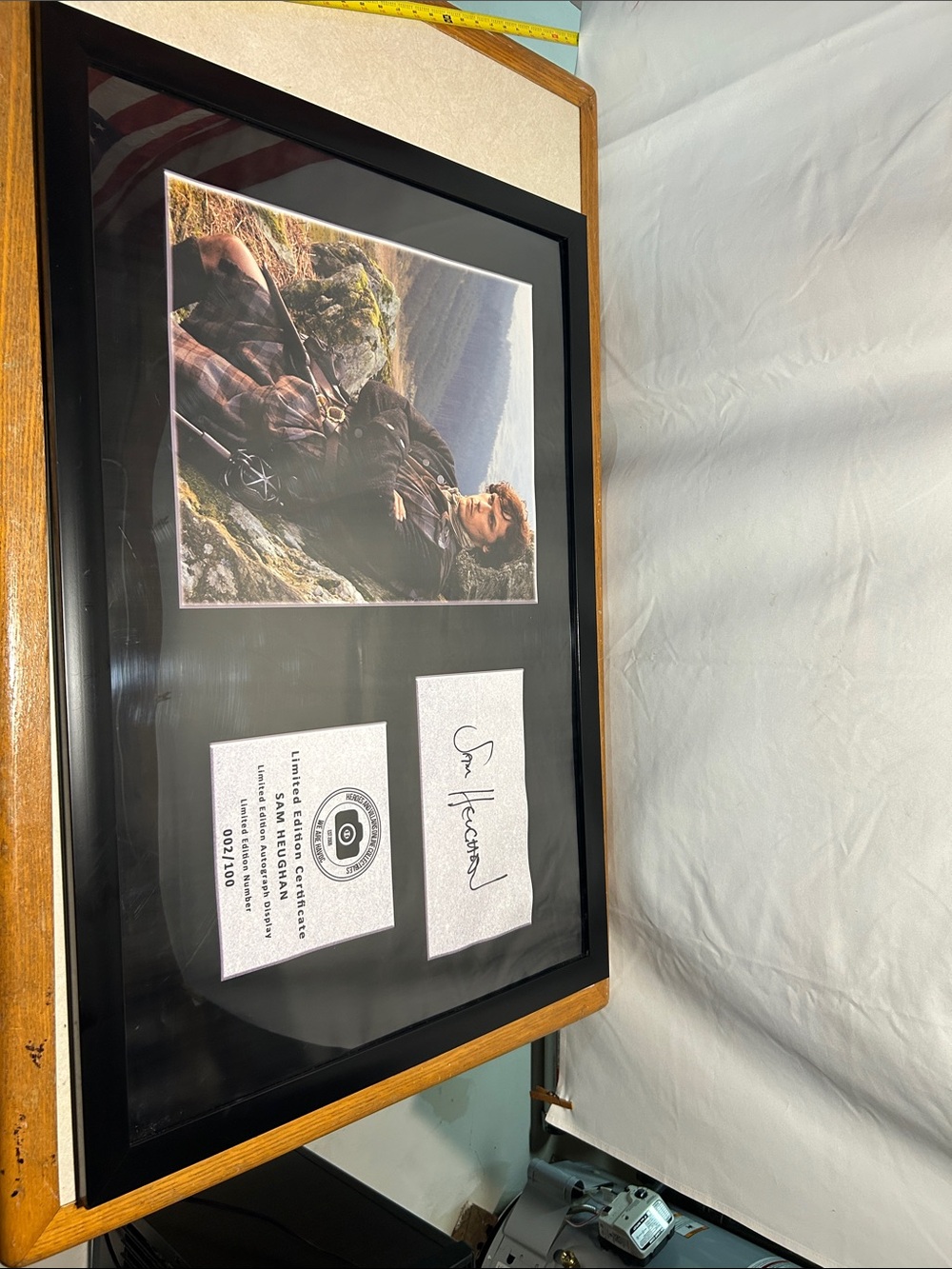 Sam Heughan Signed Display Outlander LE 002/100 Framed 26x37 Acrylic